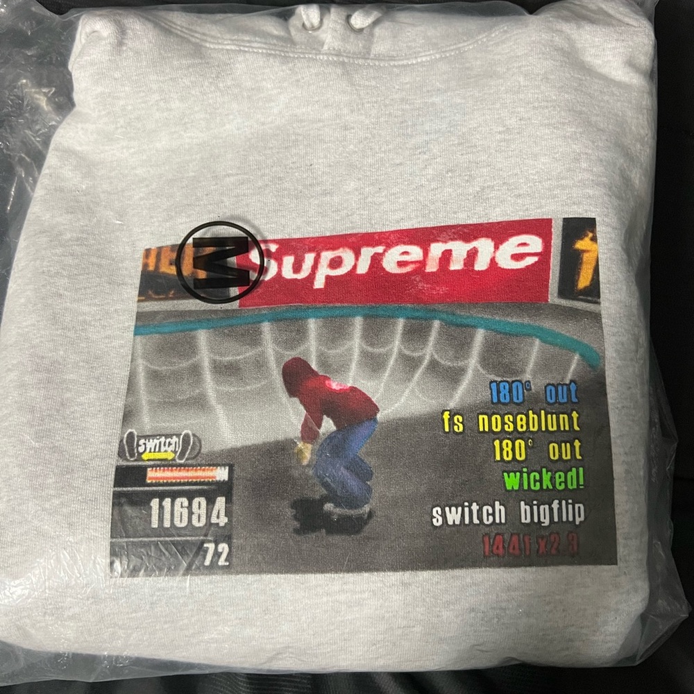 Supreme × Thrasher logo-print hoodie "FW21"